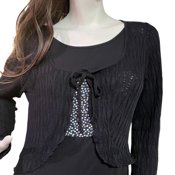 MALOKA BLACK MIDI DRESS Bolero Influence Size M - Picture 3 of 14